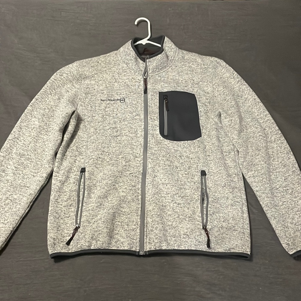 Fleece Jacket • Free Country • XL • Silver